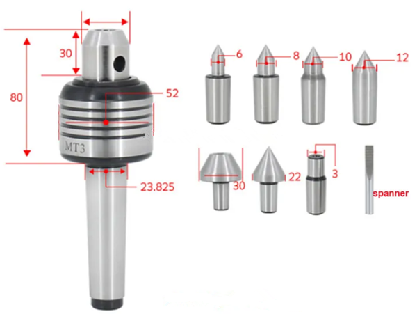 Подвижные центры с ЧПУ MT3 со сменными точками-MWMECHPARTS